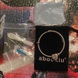 Abooxiu Memorial Urn Bracelet Silver Heart!